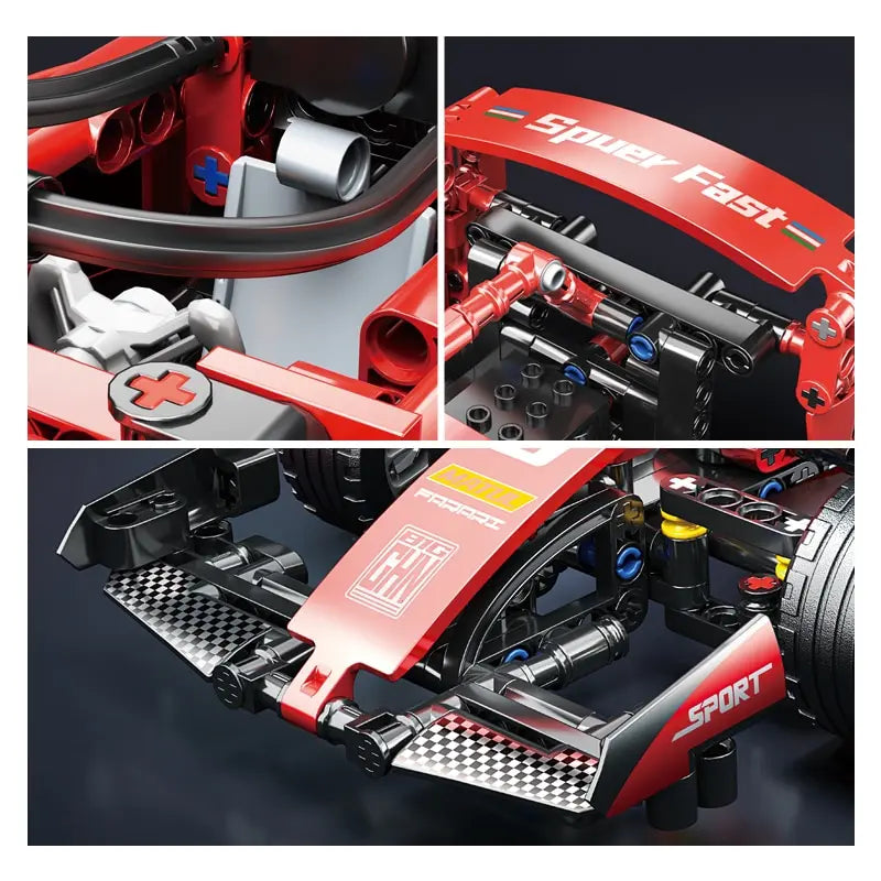 Toylinx F1 RC Race Cars Building Sets MOC Remote Control Car Building Blocks Cool Collectible Model Car Kits Building Toys