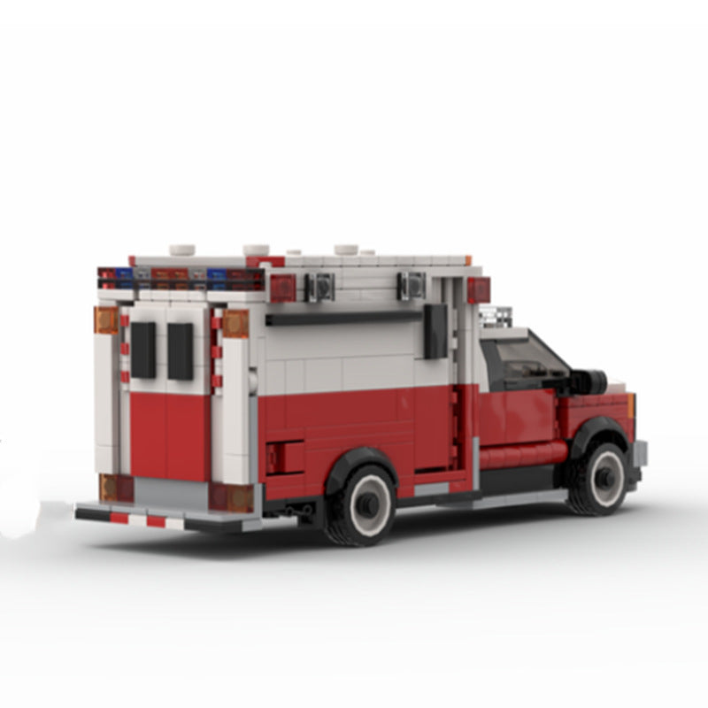 York Ambulance Creative Technological Blocks Splicing