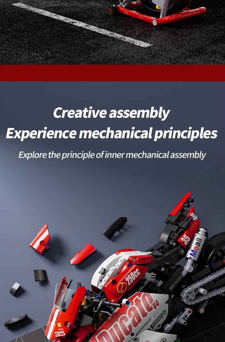 Motorcycle🛵 Building Set 1:10 Model Kit version 2