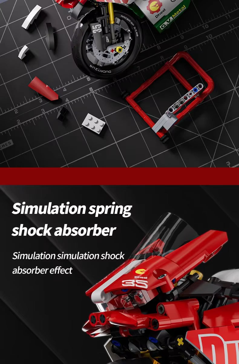 Motorcycle🛵 Building Set 1:10 Model Kit version 2