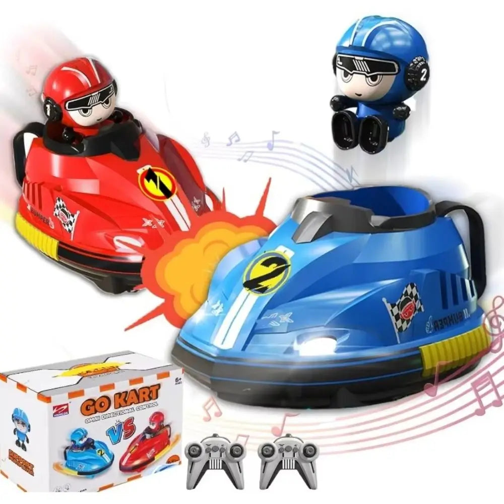 New Parent-Child Interaction RC Battle Bumper Car Toy Music Light Karting Toy Collision Two-Man Battle RC Battle Game