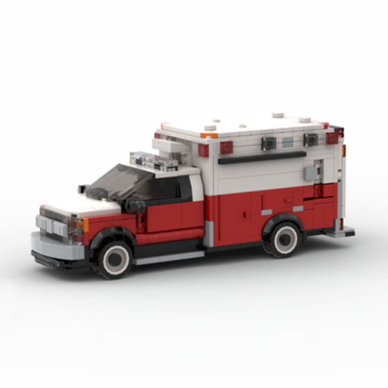 York Ambulance Creative Technological Blocks Splicing
