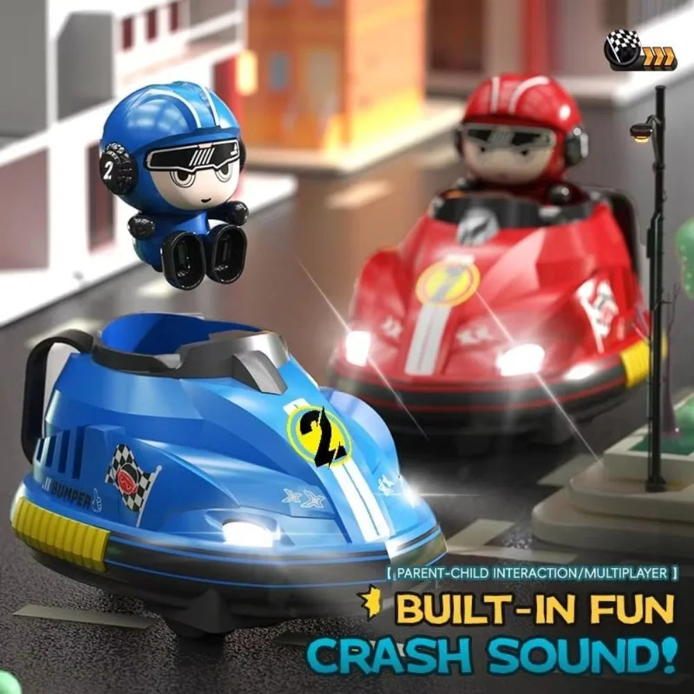 New Parent-Child Interaction RC Battle Bumper Car Toy Music Light Karting Toy Collision Two-Man Battle RC Battle Game