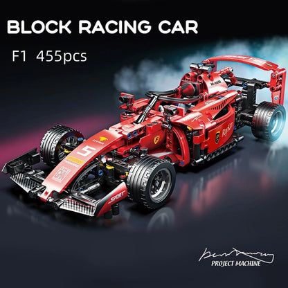 Toylinx F1 RC Race Cars Building Sets MOC Remote Control Car Building Blocks Cool Collectible Model Car Kits Building Toys