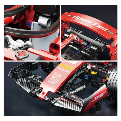 Toylinx F1 RC Race Cars Building Sets MOC Remote Control Car Building Blocks Cool Collectible Model Car Kits Building Toys