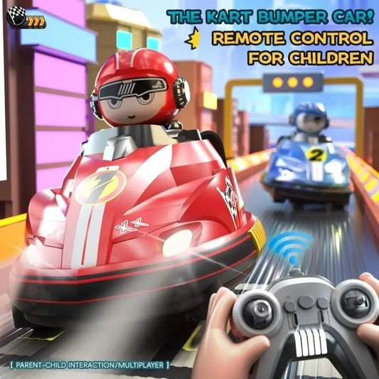 New Parent-Child Interaction RC Battle Bumper Car Toy Music Light Karting Toy Collision Two-Man Battle RC Battle Game
