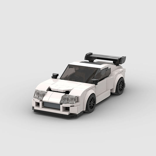 Building Blocks Suitable for Japanese GTR Sports Car Series Boys 8 Grids
