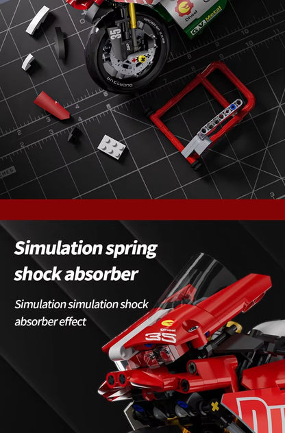 Motorcycle🛵 Building Set 1:10 Model Kit version 2