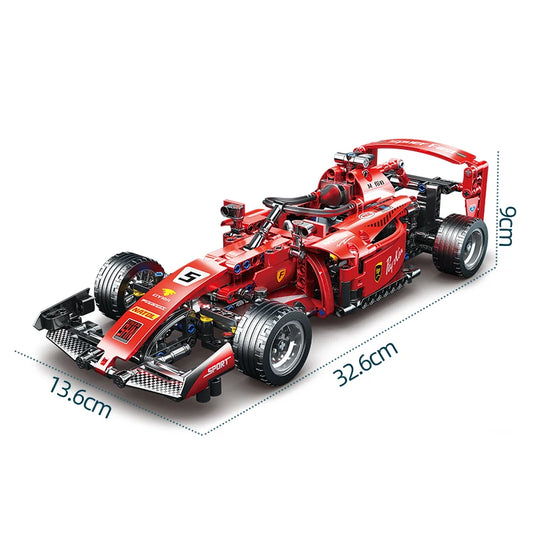Toylinx F1 RC Race Cars Building Sets MOC Remote Control Car Building Blocks Cool Collectible Model Car Kits Building Toys